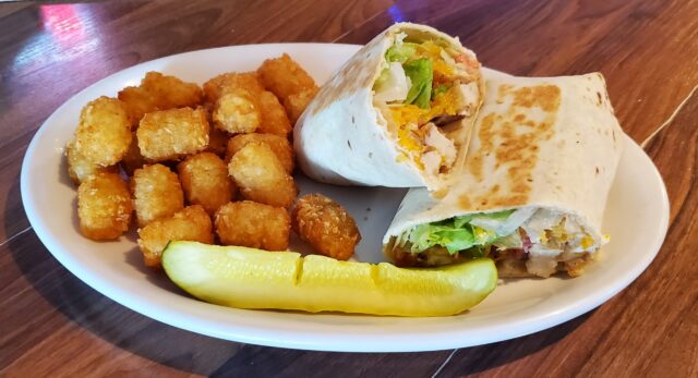Grilled chicken wrap