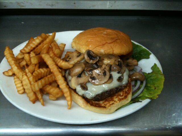 Mushroom Swiss Smashburger